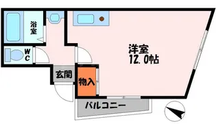 サンライズ白鳩【3階】の間取り