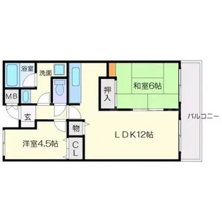 KLコート桃山台【1階】の間取り