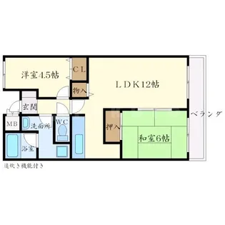 KLコート桃山台【4階】の間取り