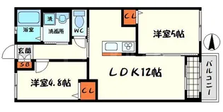 ピコロフォルテ【2階】の間取り