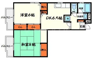 千山マンション2【3階】の間取り