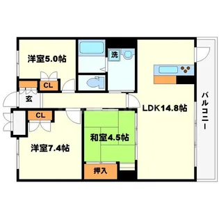 レジデンス桃山台【2階】の間取り