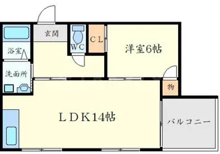 メゾンカースク【3階】の間取り