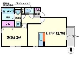 ポンテ・セジュール A棟【2階】の間取り
