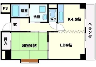 緑地JIROⅡ【5階】の間取り