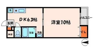 SPマンション【3階】の間取り