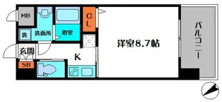 フォレストグレイス城東京橋Ⅰ【10階】の間取り