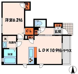 RaffineCourt【1階】の間取り