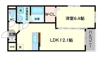 アムール【1階】の間取り