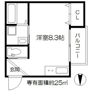 プラド工大前【3階】の間取り