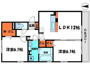 ラエトワール【2階】の間取り