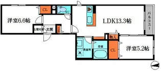 シャーメゾンローリエ【2階】の間取り