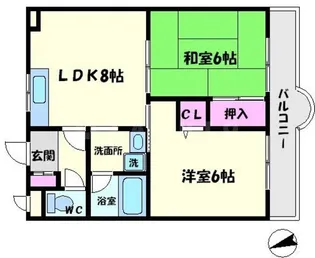 グリーンゲイブルス 【2階】の間取り