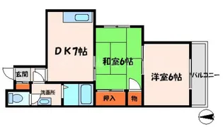 大丸マンション【1階】の間取り