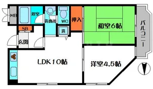 ツインコートヒラタ【3階】の間取り