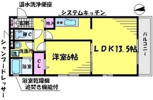 ロシュフォールM【3階】の間取り