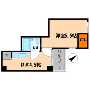 Uハイツ【5階】の間取り