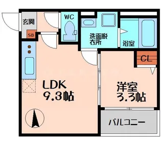 キアラ寿【1階】の間取り