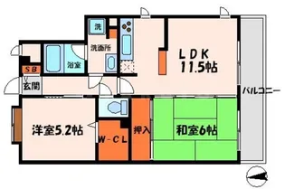 マンション末広【2階】の間取り