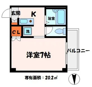 ラトゥール守口Ⅱ【3階】の間取り