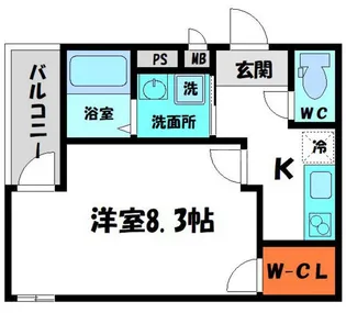 フジパレス西三荘Ⅱ番館【2階】の間取り