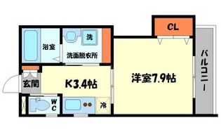 レユシール末広町【1階】の間取り