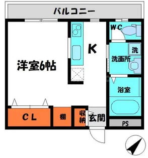 アパートメント守口【3階】の間取り