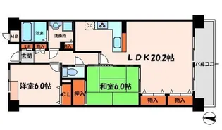 エカミーズJ.C.【2階】の間取り