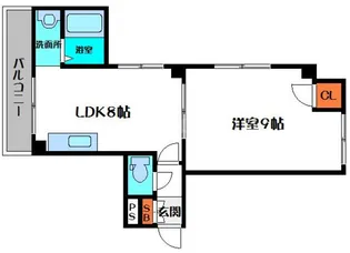 ラシーヌ守口【1階】の間取り