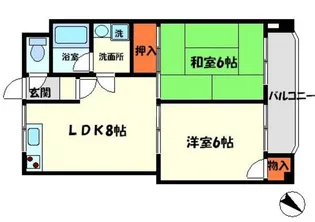 ロータリーマンション大日【3階】の間取り