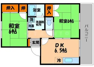 タウンコート守口【1階】の間取り