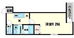 フジパレス萱島信和町Ⅲ番館【3階】の間取り
