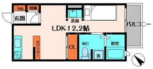 クロスレジデンシア【3階】の間取り