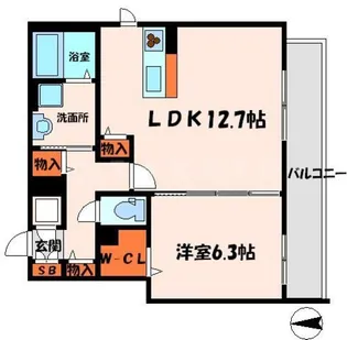 シャーメゾンブランノワール【2階】の間取り