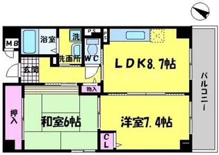 メゾンエトワール【3階】の間取り