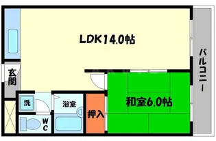 松下ハイム【3階】の間取り