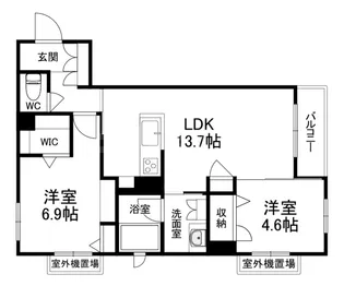 シャーメゾンプレミアスⅠ【1階】の間取り