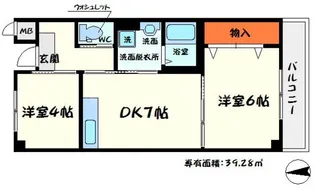 サバービア【4階】の間取り