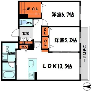 シャーメゾンZEN【2階】の間取り