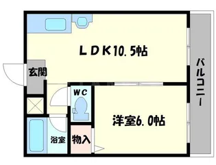ベル平代【3階】の間取り