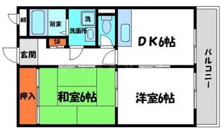 福住マンション【2階】の間取り
