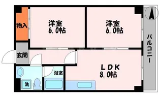 メリッサ錦【4階】の間取り