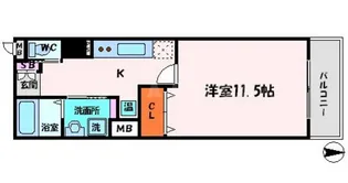 フェリーチェ古川橋【3階】の間取り