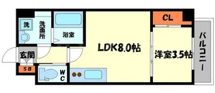 センターアヴェニュー守口【8階】の間取り