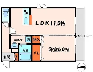 メゾンセレーノ【3階】の間取り