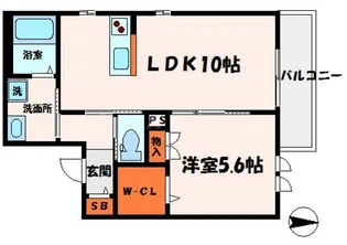 メゾン・ド・ソレイユ【2階】の間取り