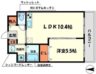 サンサーラ日光【3階】の間取り