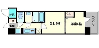 ベラジオ西大路五条【2階】の間取り