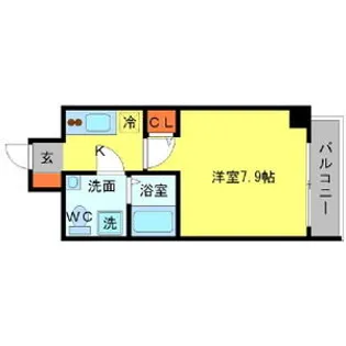 SERENiTE江坂四番館【6階】の間取り