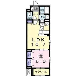 フィオーレ【1階】の間取り